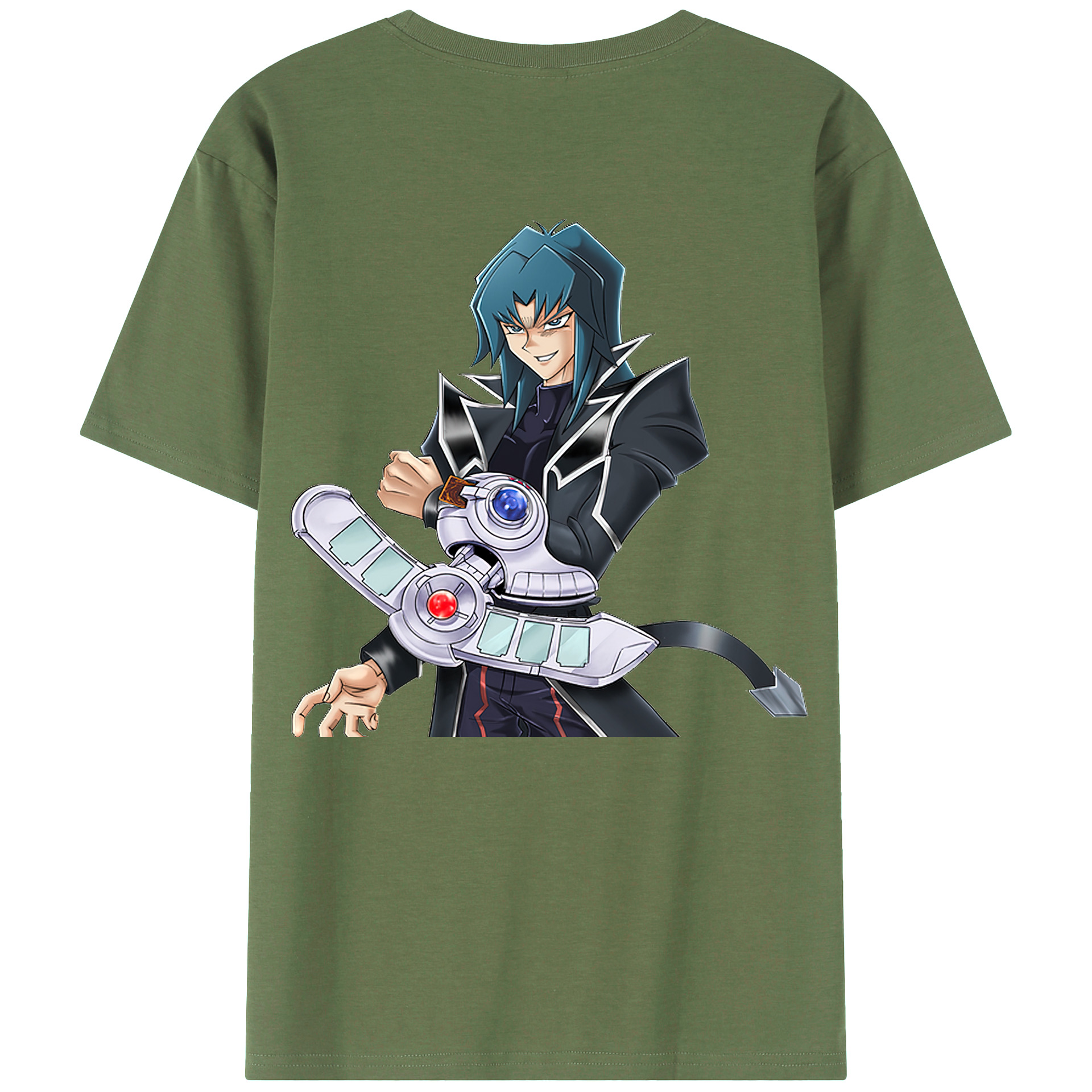 （画像用） 遊☆戯☆王 Yu-Gi-Oh! 綿100％ メンズ半袖Tシャツ（バックプリント） 通気性